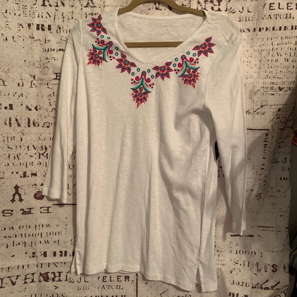 NEW Kim Rogers 3/4 Sleeve Blouse